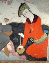 Courtier at the Court of Shah Abbas I (detail)